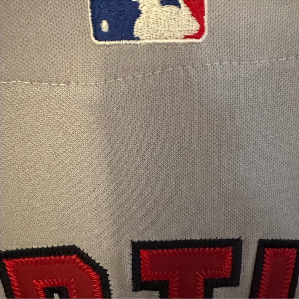 Majestic Boston Gray and Red Ortiz 34 Authentic Jersey - Picture 3 of 8